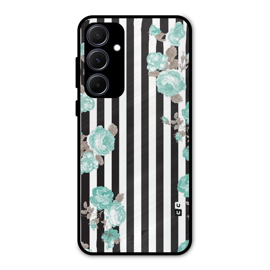 Stripes Bloom Metal Back Case for Galaxy A35