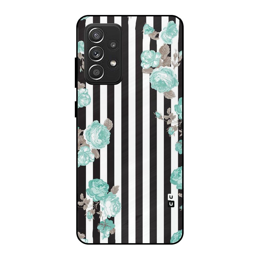 Stripes Bloom Metal Back Case for Galaxy A52s 5G