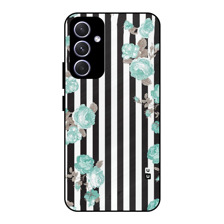 Stripes Bloom Metal Back Case for Galaxy A54