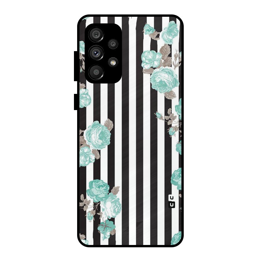Stripes Bloom Metal Back Case for Galaxy A73 5G