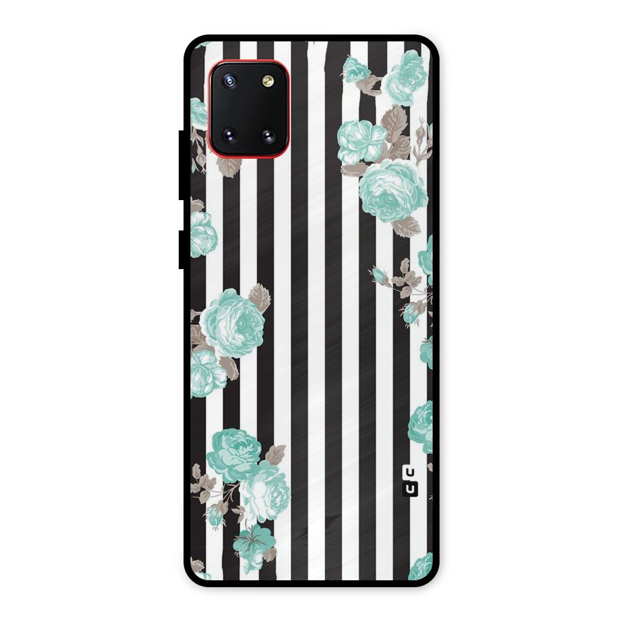 Stripes Bloom Metal Back Case for Galaxy Note 10 Lite