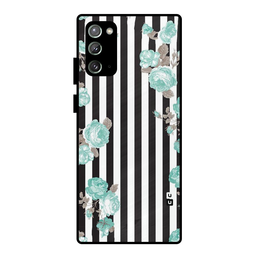 Stripes Bloom Metal Back Case for Galaxy Note 20