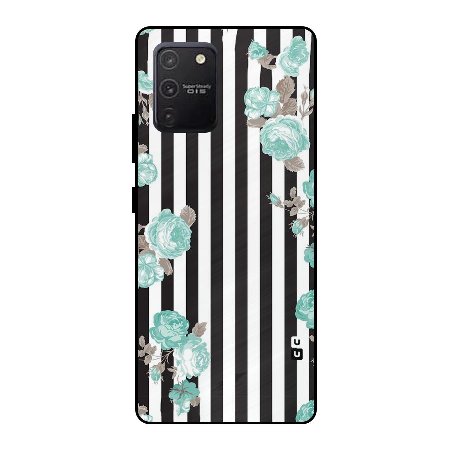 Stripes Bloom Metal Back Case for Galaxy S10 Lite
