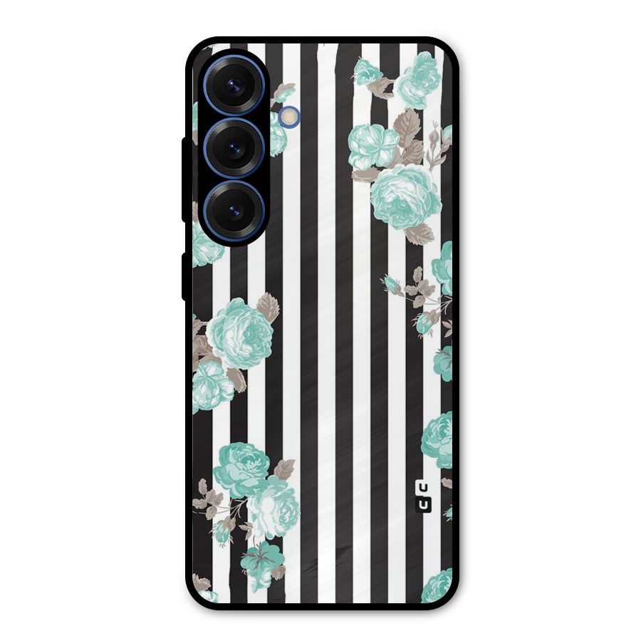 Stripes Bloom Metal Back Case for Galaxy S25