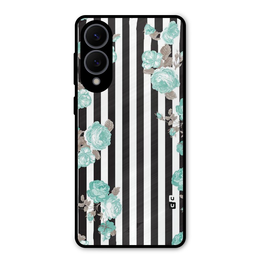Stripes Bloom Metal Back Case for Galaxy S25 Edge