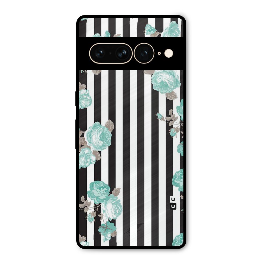 Stripes Bloom Metal Back Case for Google Pixel 7 Pro
