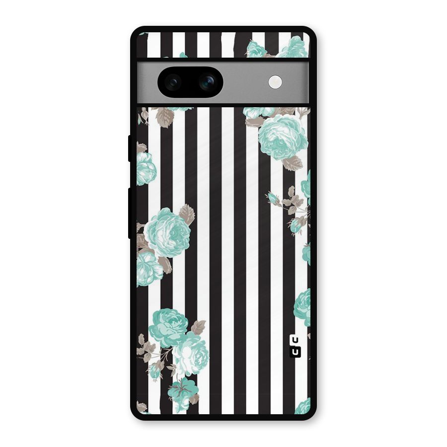 Stripes Bloom Metal Back Case for Google Pixel 7a