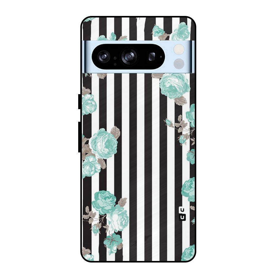 Stripes Bloom Metal Back Case for Google Pixel 8 Pro