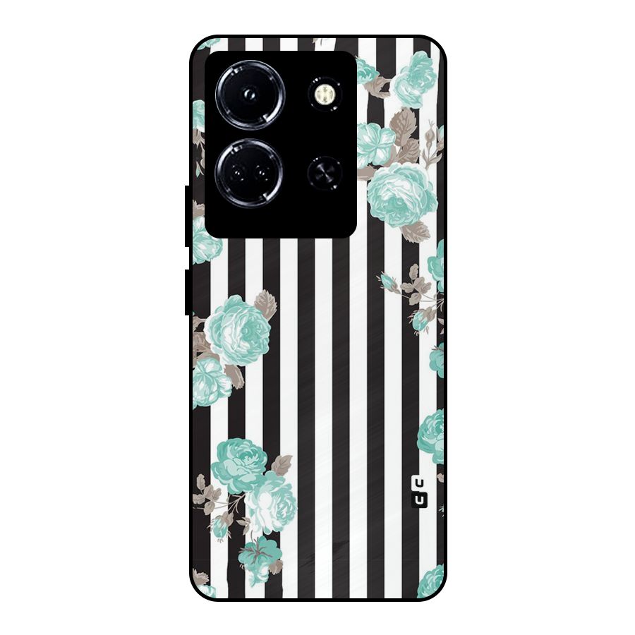 Stripes Bloom Metal Back Case for Infinix Note 30 5G