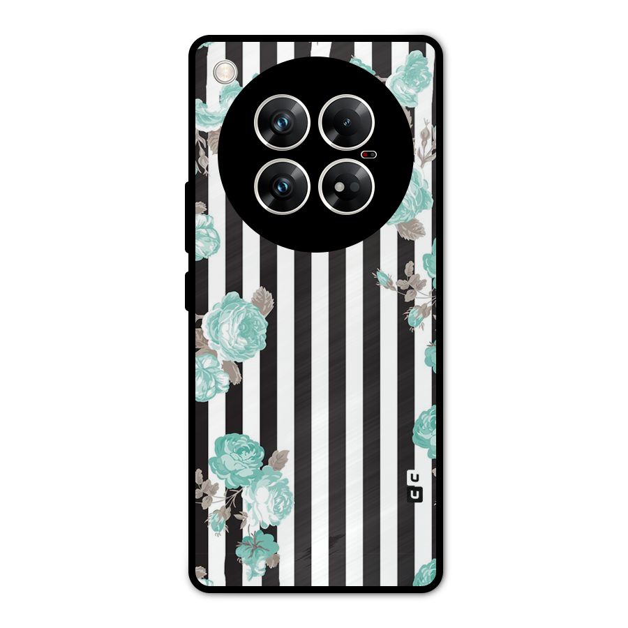 Stripes Bloom Metal Back Case for Infinix Zero 40 5G
