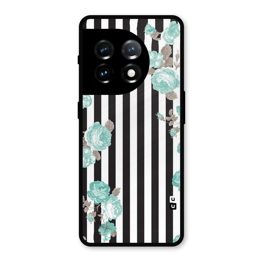 Stripes Bloom Metal Back Case for OnePlus 11