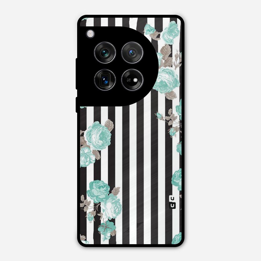 Stripes Bloom Metal Back Case for OnePlus 12