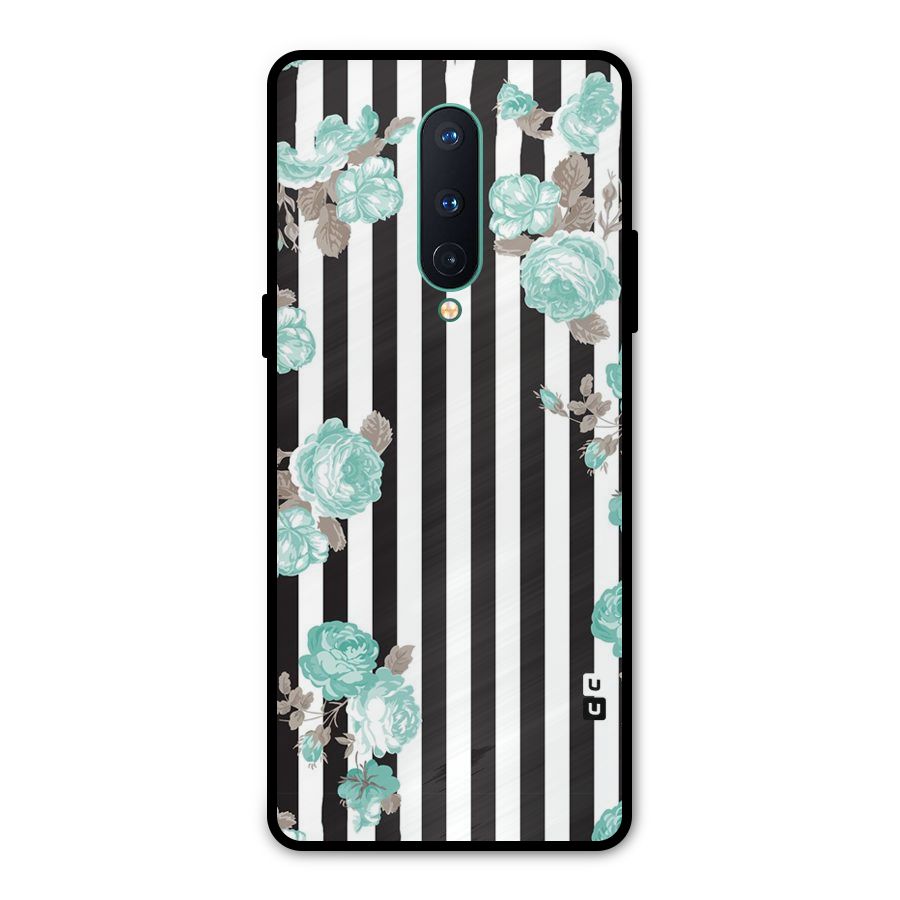 Stripes Bloom Metal Back Case for OnePlus 8