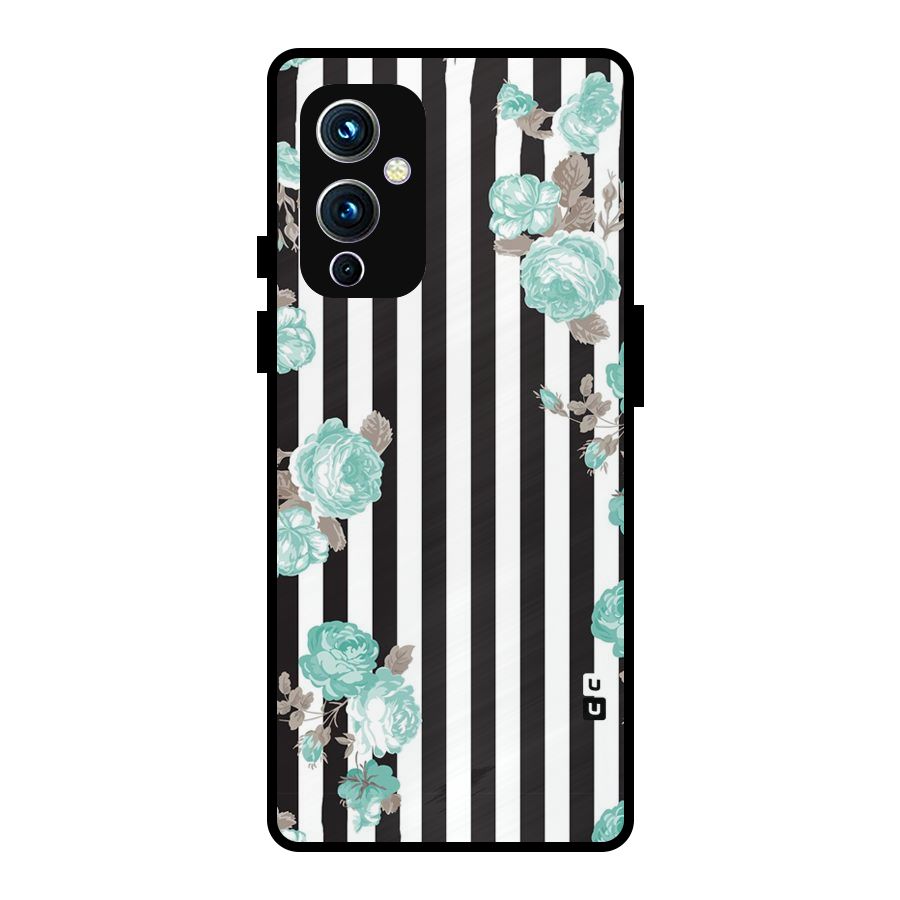 Stripes Bloom Metal Back Case for OnePlus 9