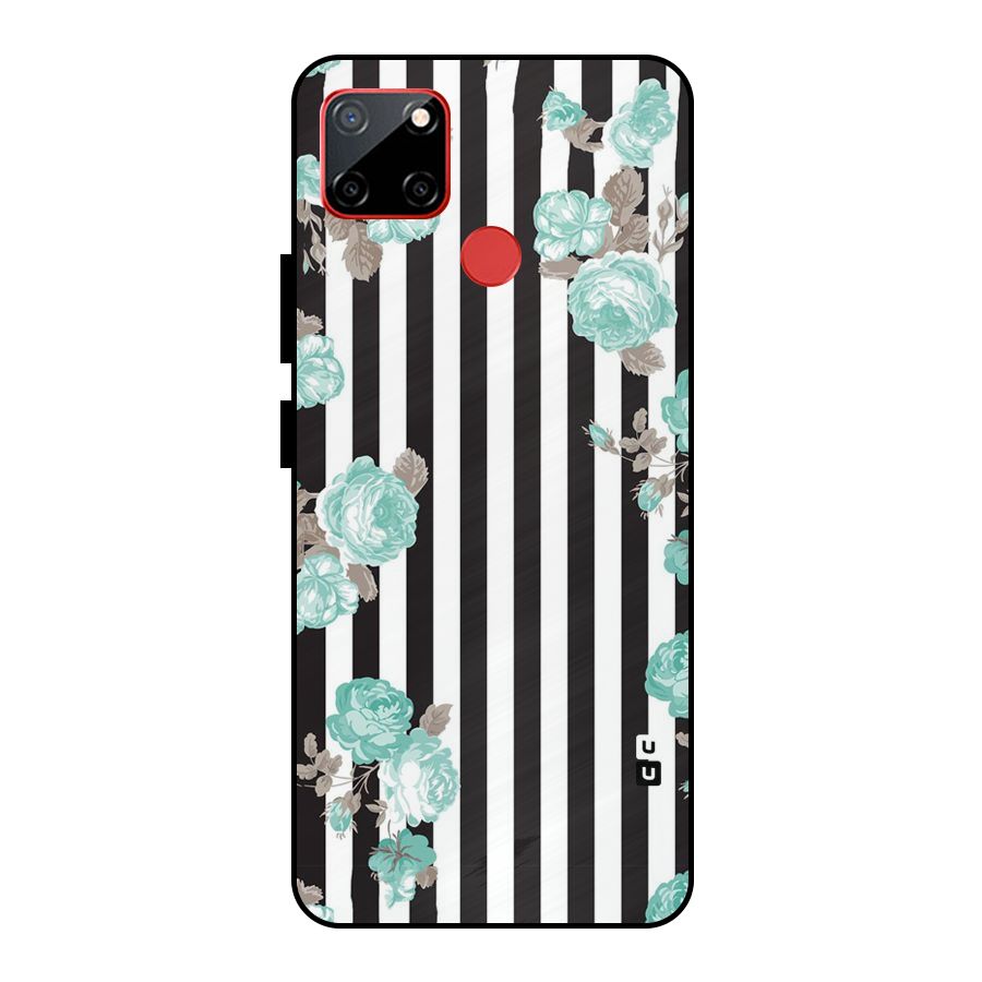 Stripes Bloom Metal Back Case for Realme C12
