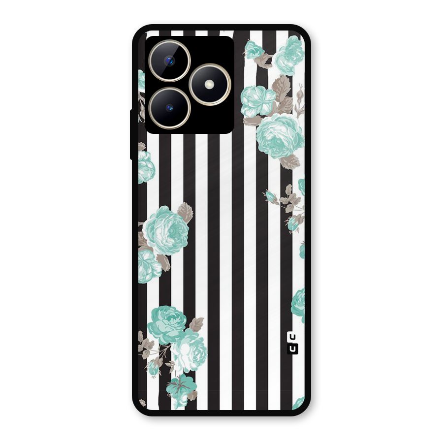 Stripes Bloom Metal Back Case for Realme C53