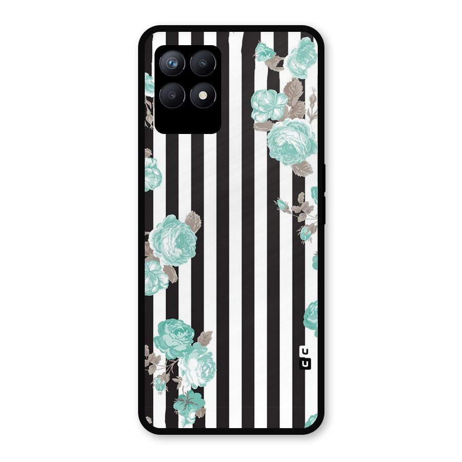 Stripes Bloom Metal Back Case for Realme Narzo 50