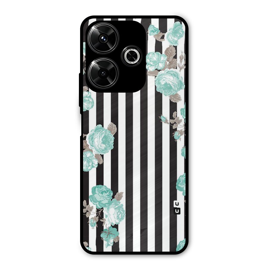 Stripes Bloom Metal Back Case for Redmi 13 5G