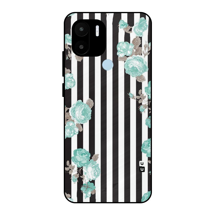 Stripes Bloom Metal Back Case for Redmi A1+