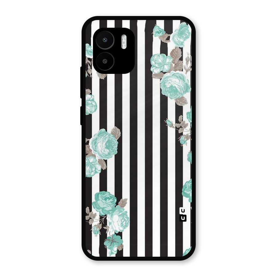 Stripes Bloom Metal Back Case for Redmi A2