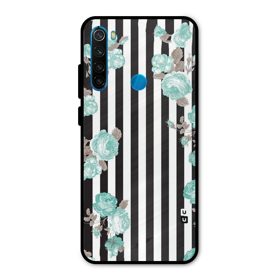Stripes Bloom Metal Back Case for Redmi Note 8