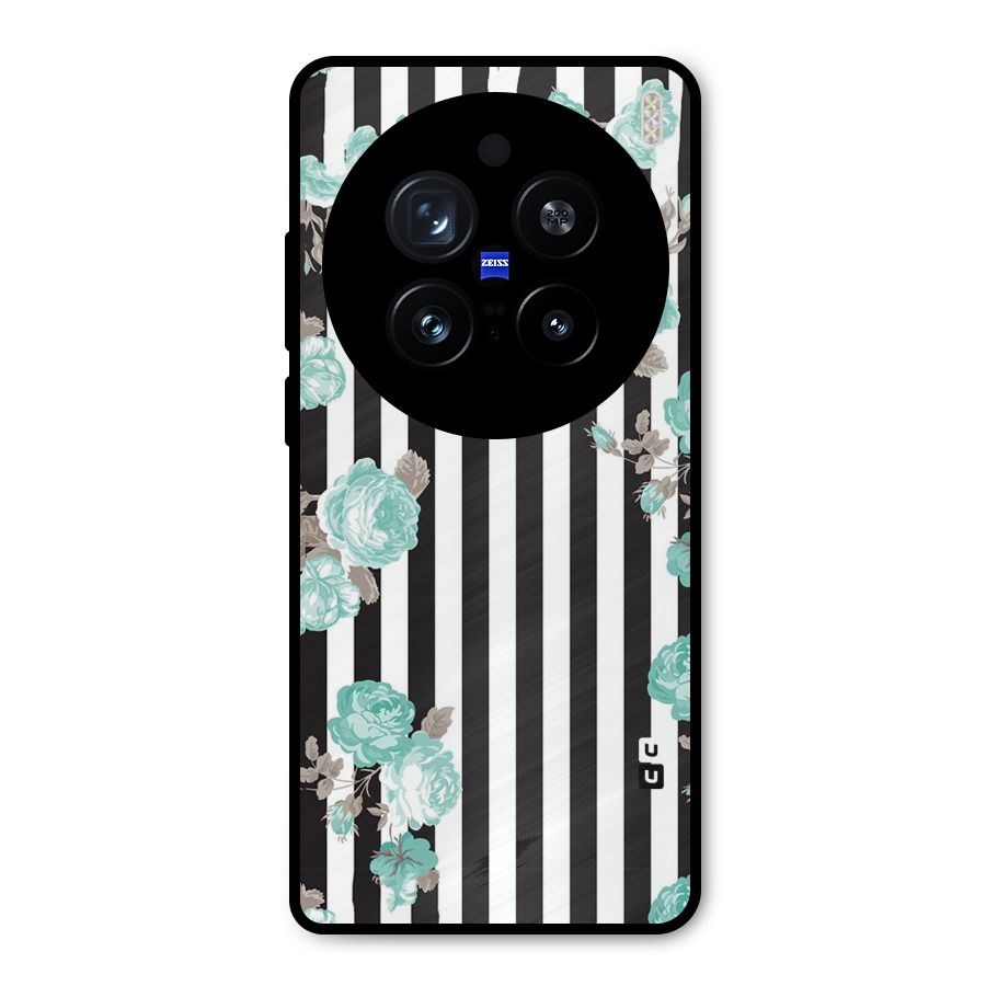 Stripes Bloom Metal Back Case for Vivo X200 Pro