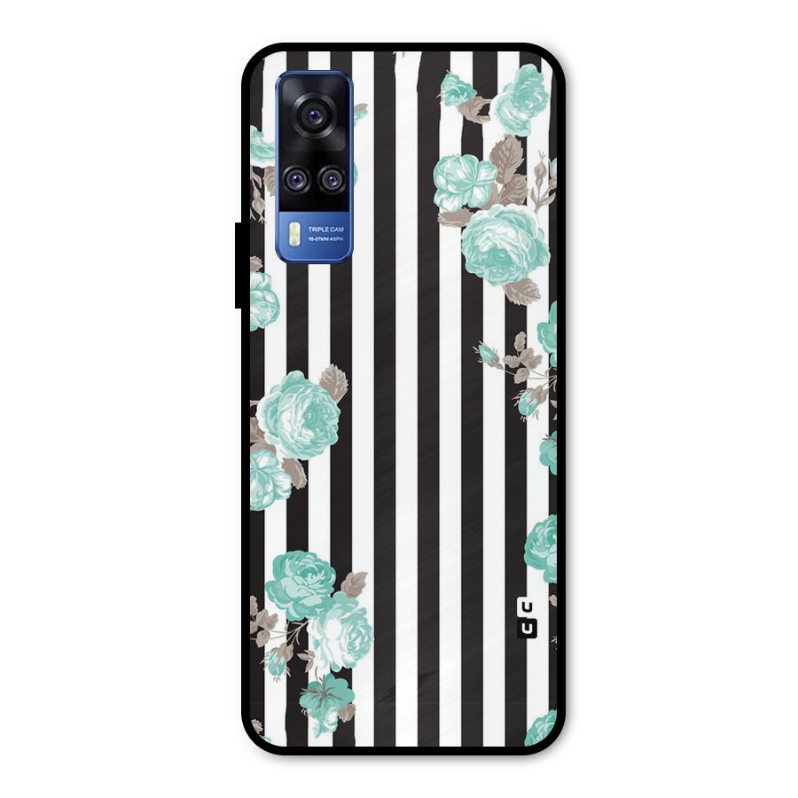 Stripes Bloom Metal Back Case for Vivo Y51A