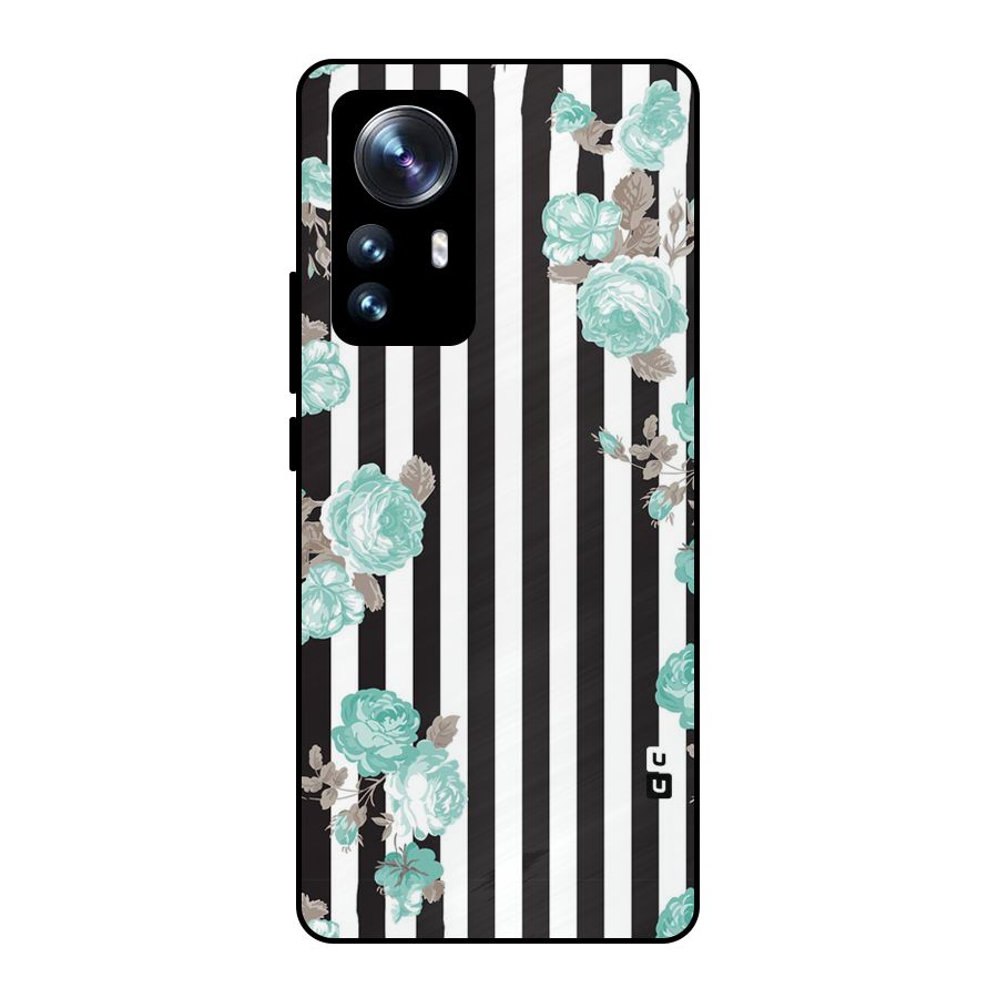 Stripes Bloom Metal Back Case for Xiaomi 12 Pro