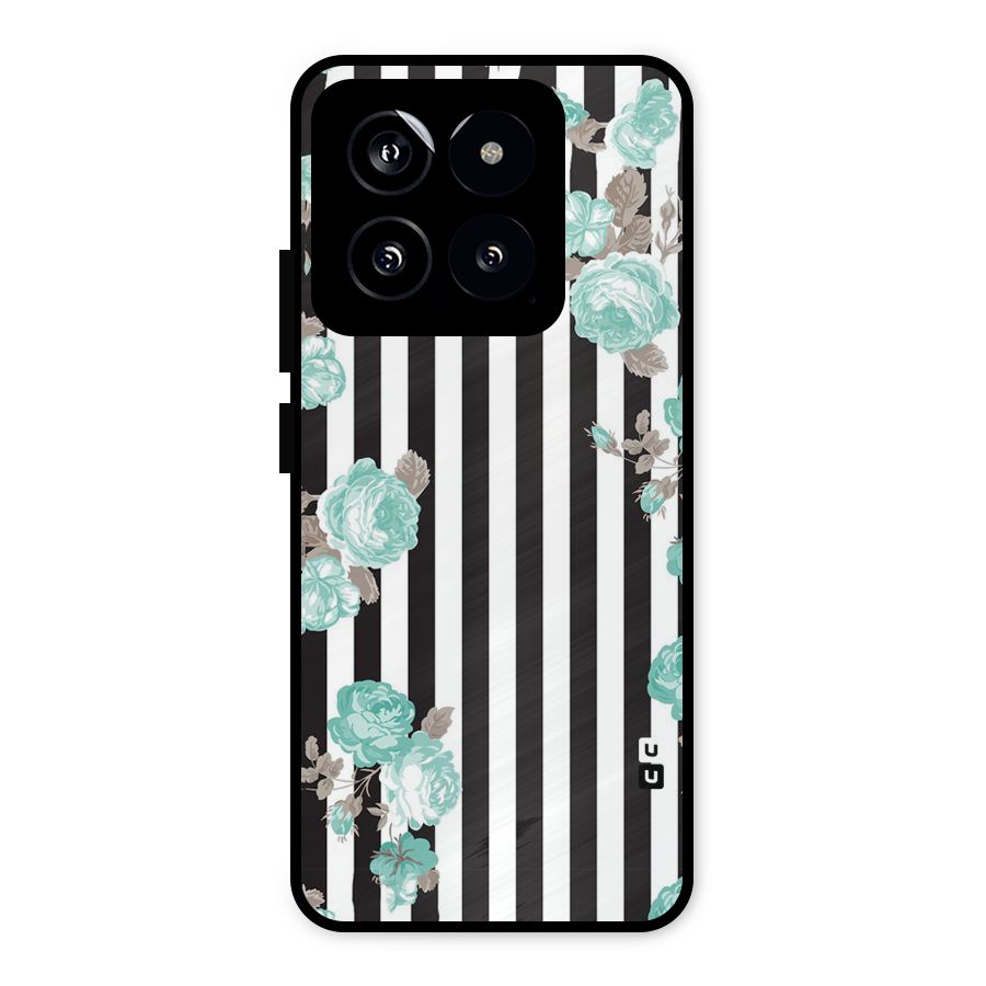 Stripes Bloom Metal Back Case for Xiaomi 14
