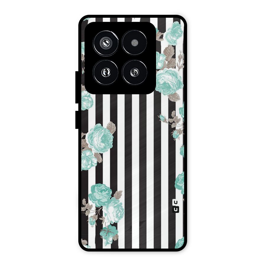 Stripes Bloom Metal Back Case for Xiaomi 14 Pro