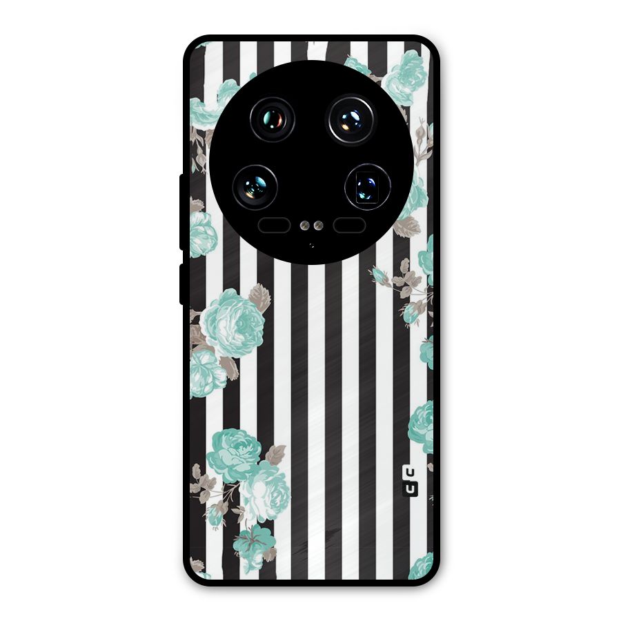 Stripes Bloom Metal Back Case for Xiaomi 14 Ultra