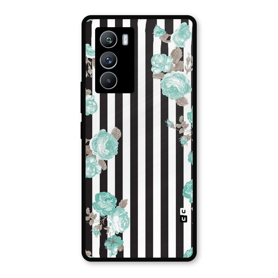 Stripes Bloom Metal Back Case for iQOO 9 SE