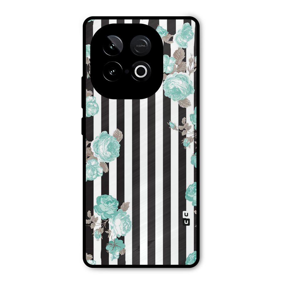 Stripes Bloom Metal Back Case for iQOO Neo 10