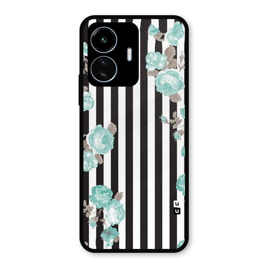 Stripes Bloom Metal Back Case for vivo iQOO Z6 Lite 5G
