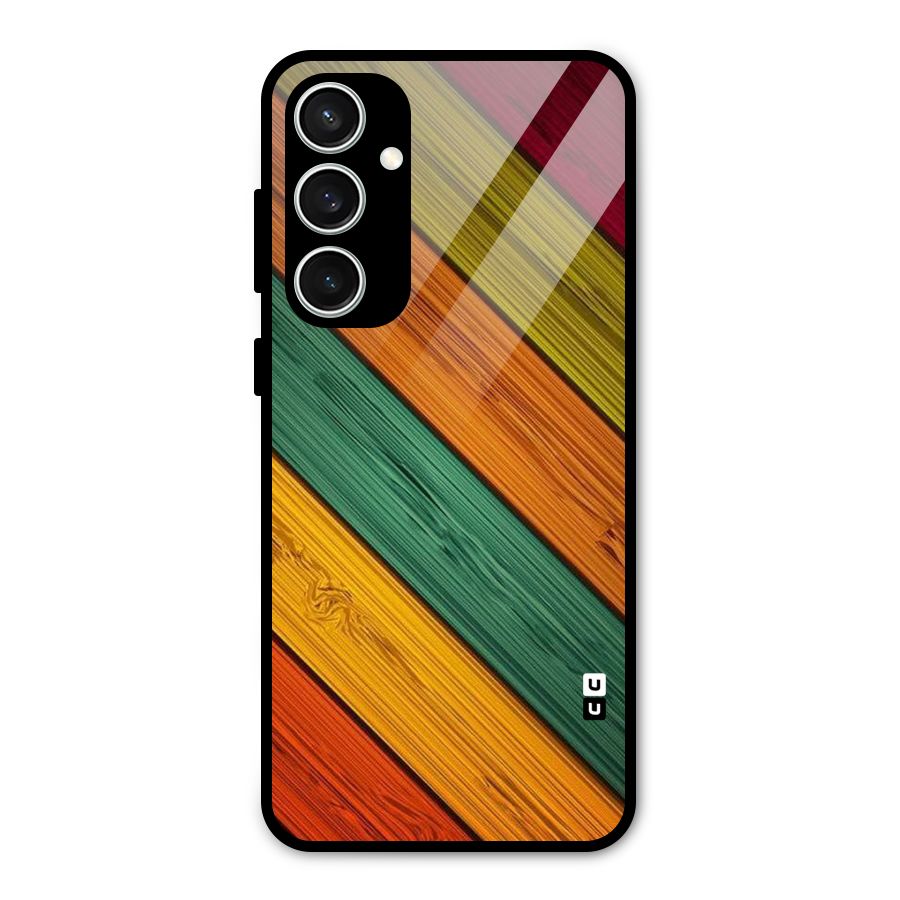 Stripes Classic Design Glass Back Case for Galaxy S23 FE