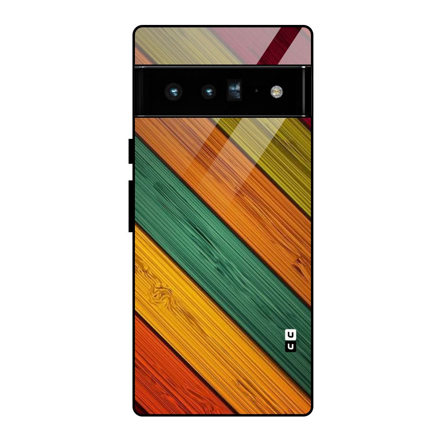 Stripes Classic Design Glass Back Case for Google Pixel 6 Pro