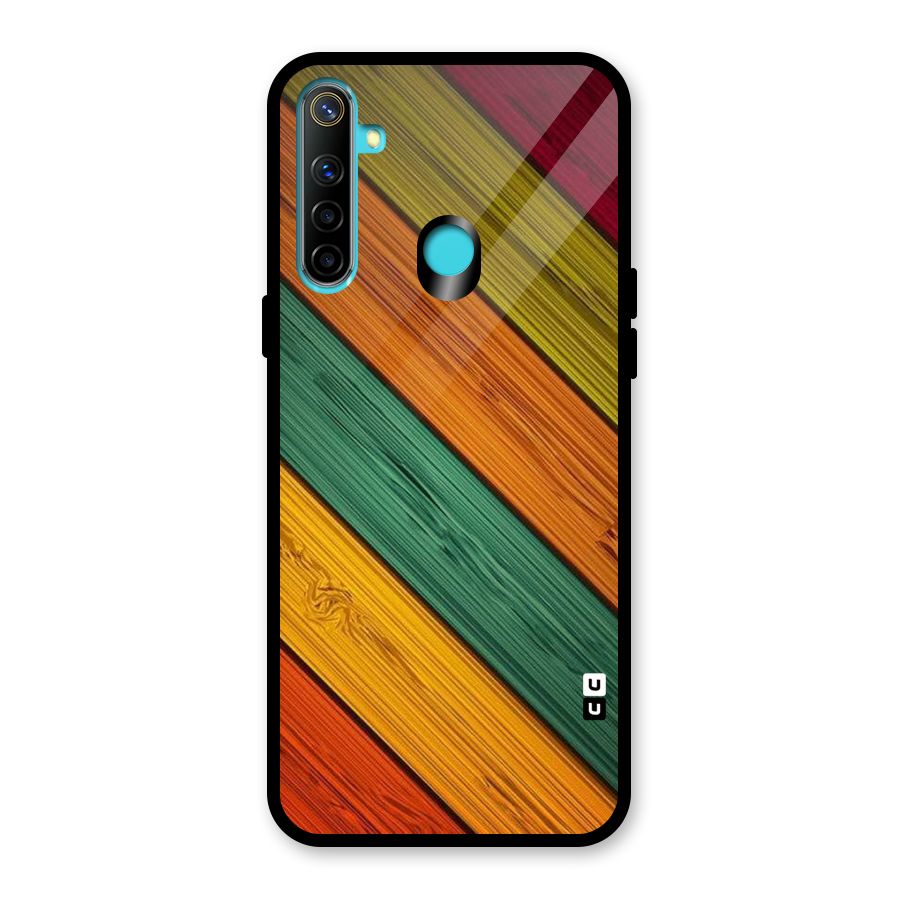Stripes Classic Design Glass Back Case for Realme 5