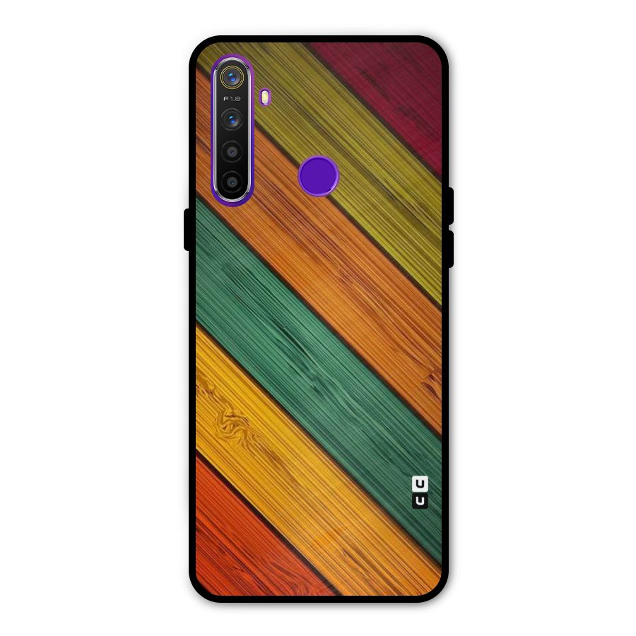 Stripes Classic Design Glass Back Case for Realme 5s