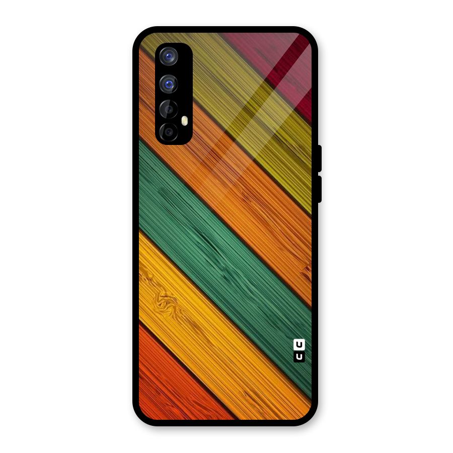 Stripes Classic Design Glass Back Case for Realme Narzo 20 Pro