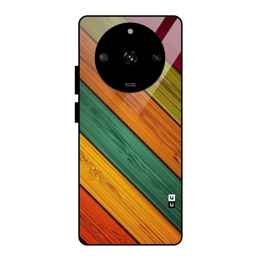 Stripes Classic Design Glass Back Case for Realme Narzo 60 5G
