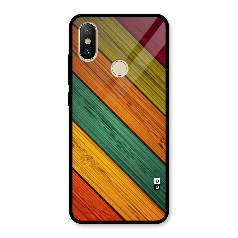 Stripes Classic Design Glass Back Case for Redmi A2