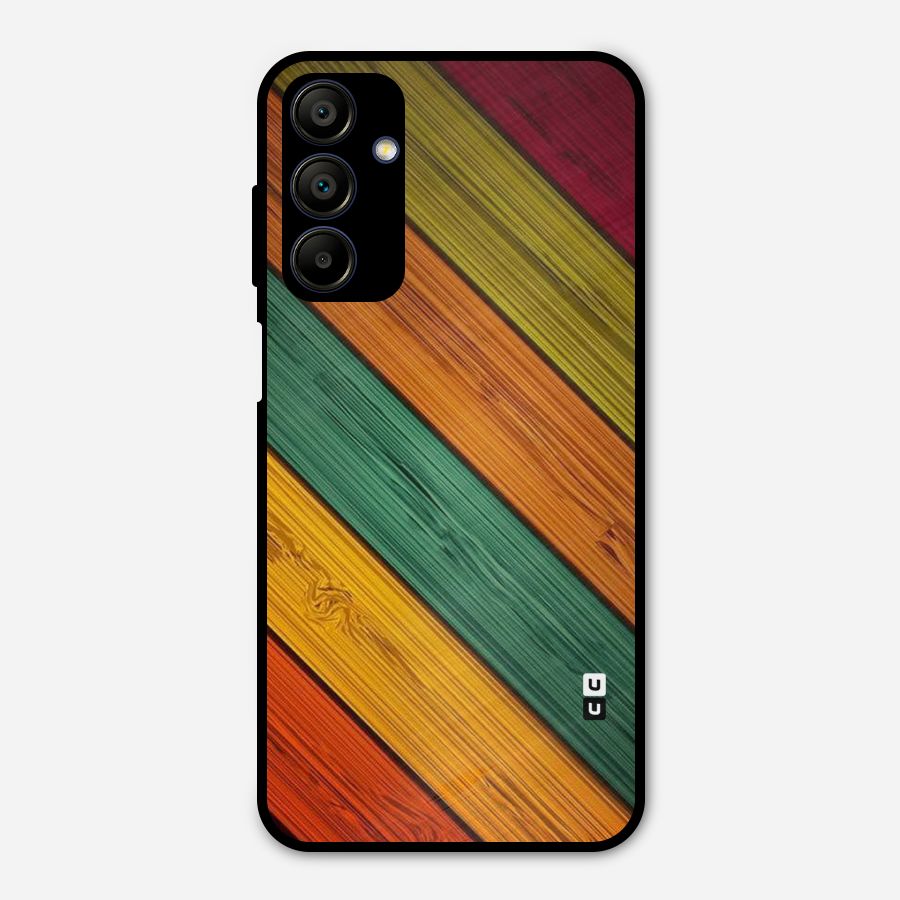 Stripes Classic Design Metal Back Case for Galaxy A15 5G