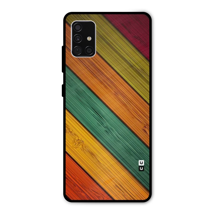 Stripes Classic Design Metal Back Case for Galaxy A51