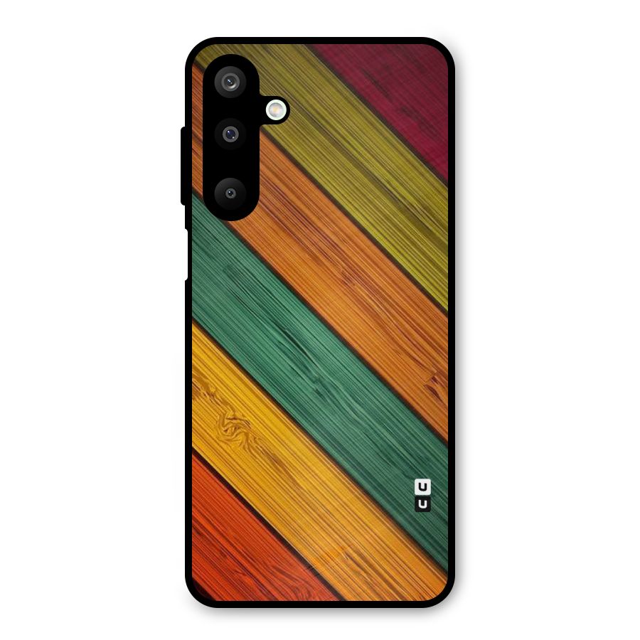 Stripes Classic Design Metal Back Case for Galaxy M16