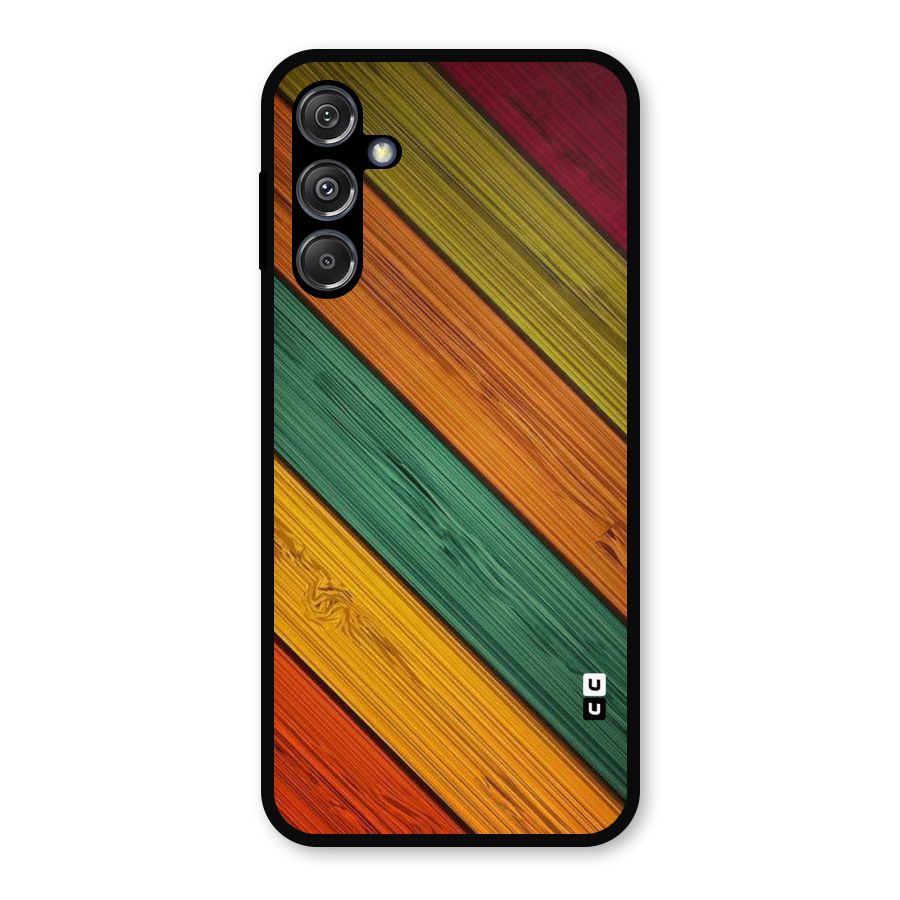 Stripes Classic Design Metal Back Case for Galaxy M34 5G