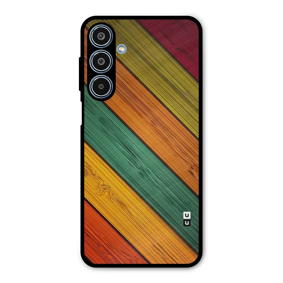Stripes Classic Design Metal Back Case for Galaxy M35