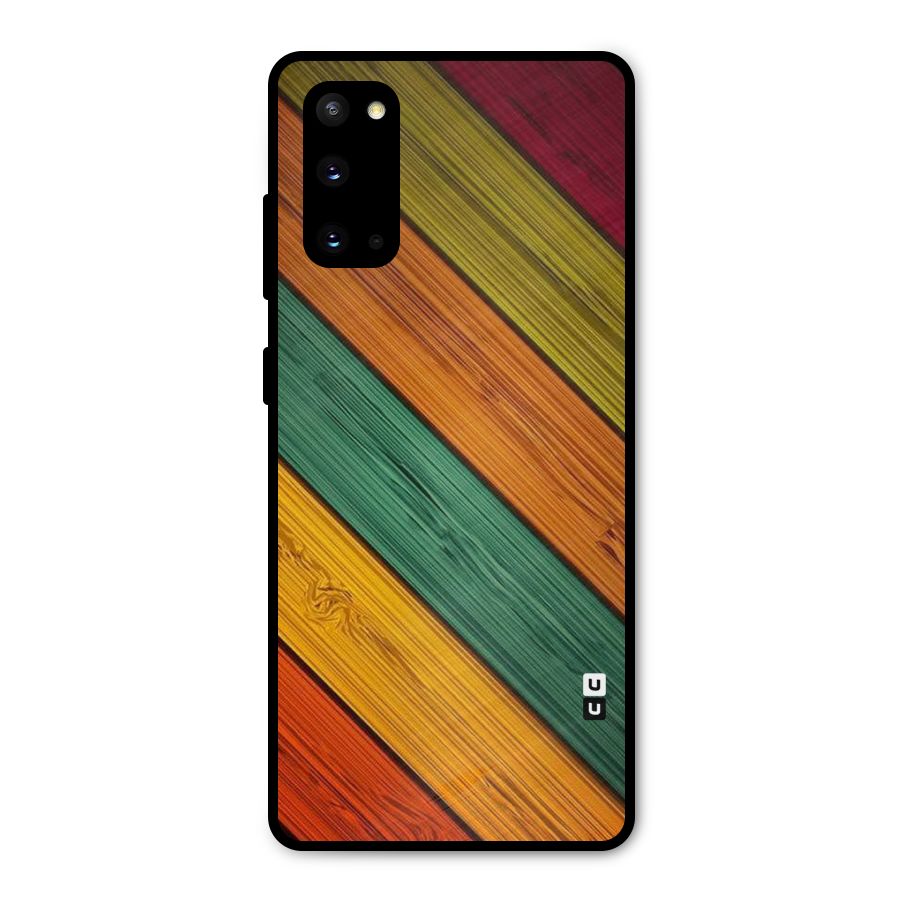 Stripes Classic Design Metal Back Case for Galaxy S20