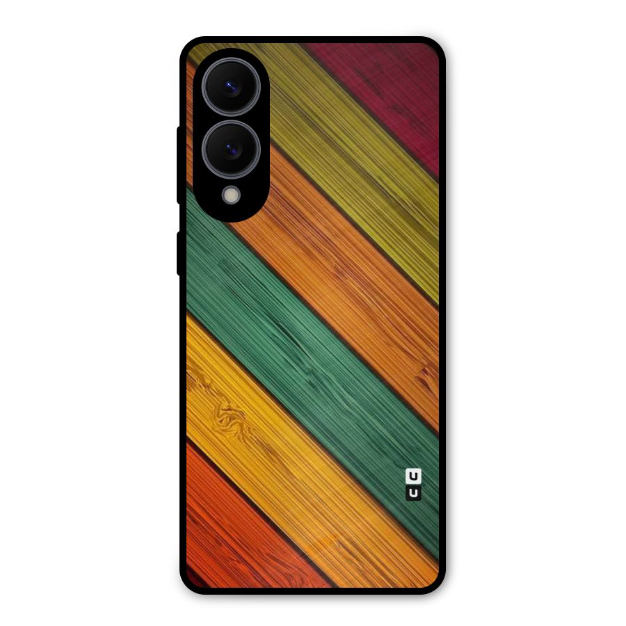 Stripes Classic Design Metal Back Case for Galaxy S25 Edge