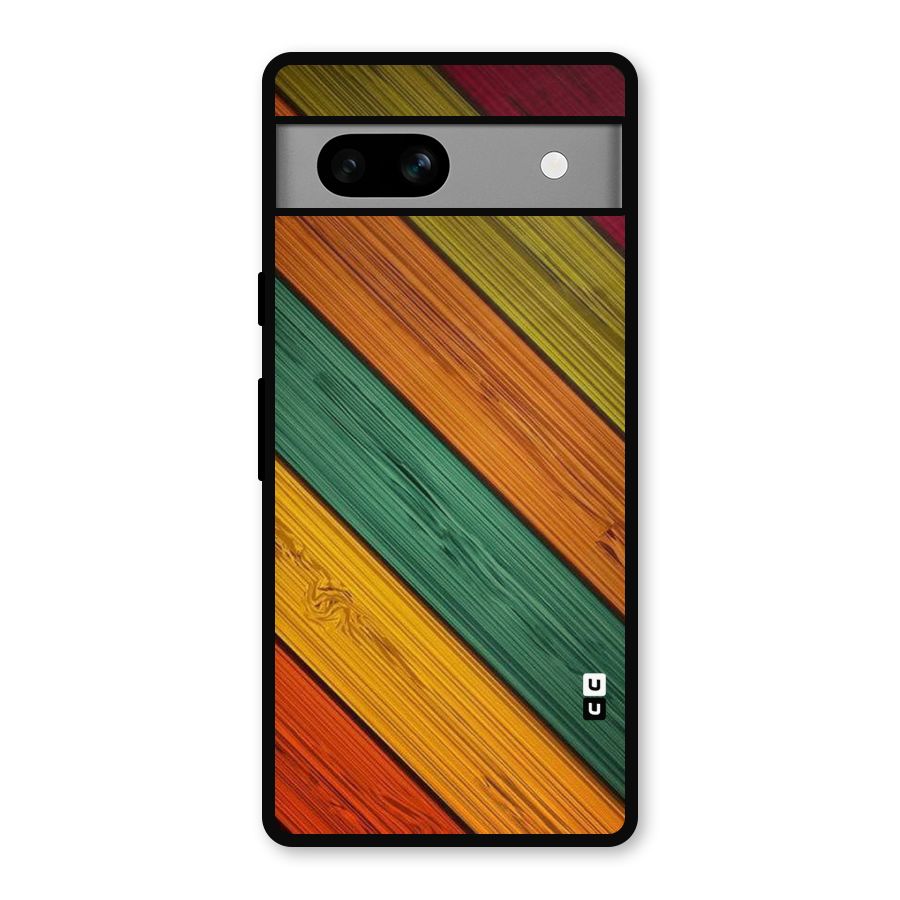 Stripes Classic Design Metal Back Case for Google Pixel 7a