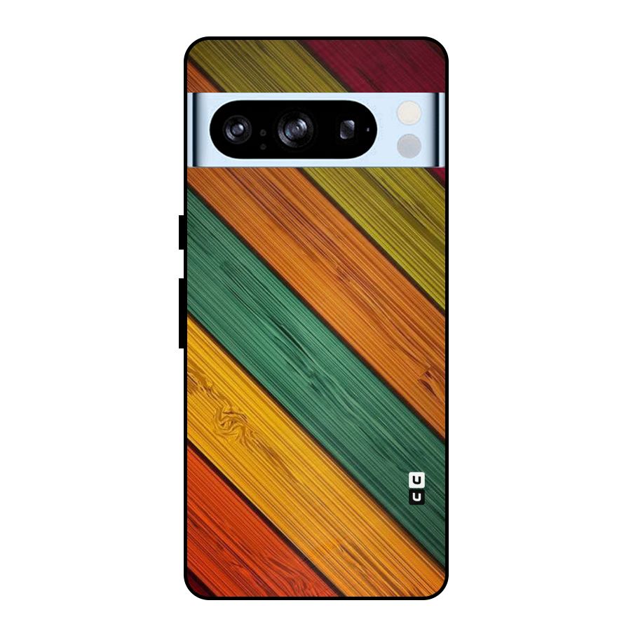 Stripes Classic Design Metal Back Case for Google Pixel 8 Pro